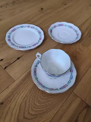 Buy Vintage Royal Albert Bone China Cup, Two Saucers And Side Plate • 9.99£