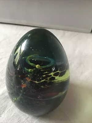 Buy Vintage Mdina Glass Paperweight Signed Heavy 4. 1/2 Inch Tall • 14.50£