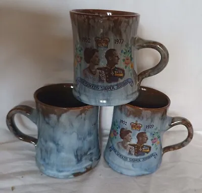 Buy 3 Ewenni Studio Pottery Commemorative Mugs • 5£