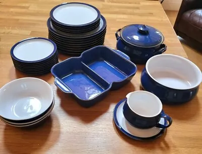 Buy Denby Imperial Blue Tableware - Sold Individually - Good Used Condition • 8.75£