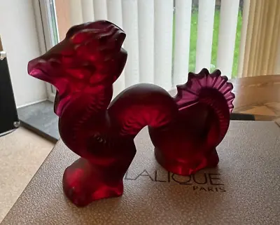 Buy Lalique Red Dragon With Box,sign,glass,in Good Condition • 360£