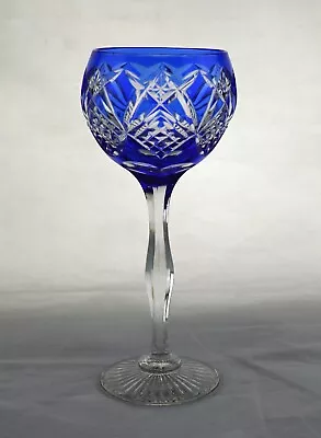 Buy Vintage Bohemia / Bohemian Crystal Wine / Hock Glass - 19.2cms (7-1/2 ) Tall • 24.50£