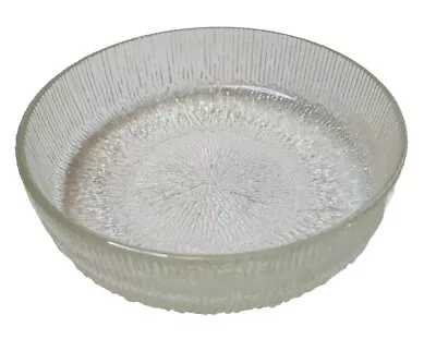 Buy Indiana Glass Clear Crystal Ice Cereal Salad Berry Serving Bowl Vintage  • 9.21£