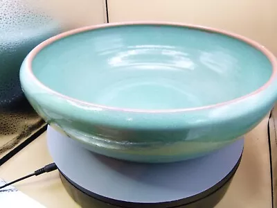 Buy Poole Pottery Hand Made And Hand Decorated Large Turquoise Bowl 33cm,(12.99 ) • 70£