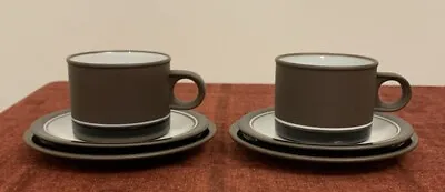 Buy 2 Hornsea Pottery Lancaster Vitramic Contrast Trios, Cups, Saucers & Plates • 5£