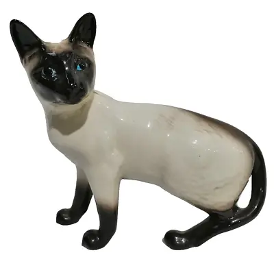 Buy Beswick England Siamese Standing Cat Figurine Excellent Condition • 15£