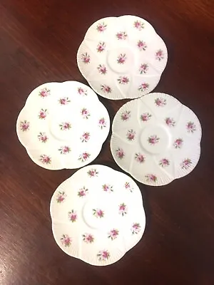 Buy Four Antique The Foley China Scattered Flowers Demitasse Saucers 1894-1910 • 24.69£