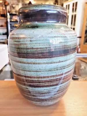 Buy Rare And Beautiful Alvingham Studio Pottery 9  Vase -Signed DK? -Heavy & VGC • 30£