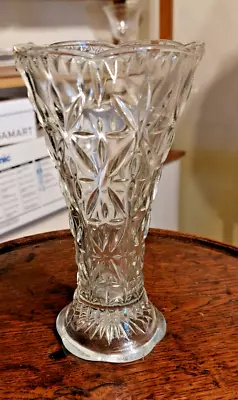 Buy Vintage Cut Glass Vase (1950s) • 24£