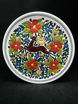 Buy Manousakis Hand Made Keramik Plate -  Hand Painted  Rhodes Greece • 20£