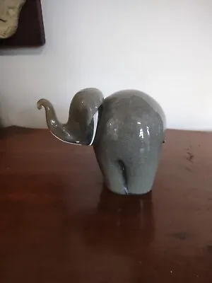 Buy Quality Langham Grey Glass Elephant Paperweight Desk Ornament  • 35£