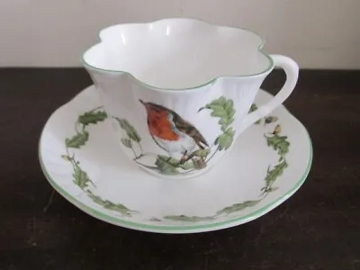 Buy Crown Staffordshire Bone China England  Cup And Saucer Bird • 19.18£