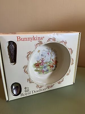 Buy Vintage Royal Doulton, Bunnykins 2 Piece  Nursery Set Bowl And Spoon • 11.99£