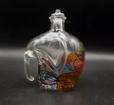 Buy Glass Elephant Bottle - Continental, Stained Glass Style Decoration • 8£