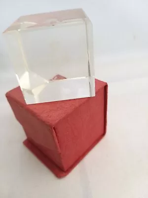 Buy Gemini Glass Paperweight Laser  Etched Cube 3D Paperweight Boxed  Gift Birthday • 9.99£