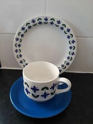 Buy Midwinter Tea Trio Roselle Pattern 60's Retro Tea Cup Saucer And Side Plate VGC • 6.99£