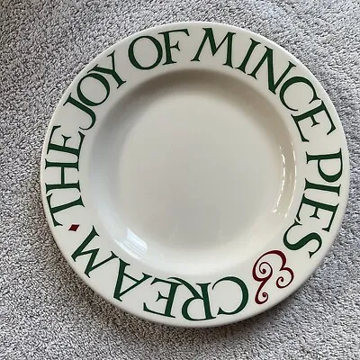 Buy First Quality Emma Bridgewater 8.5 Inch “joy Of Mince Pies” Christmas Plate. • 12.95£