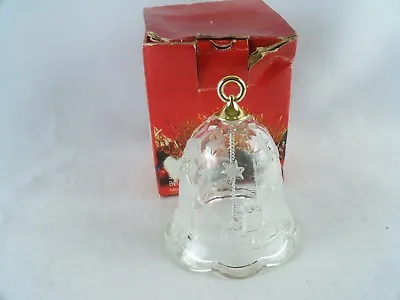 Buy Mikasa Christmas Crystal Glass Santa Claus Bell 4 1/4 Inch SA 836/922 • 12.43£