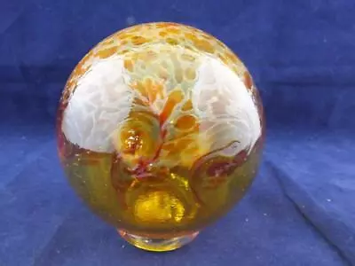 Buy Caithness Glass Paperweight Coastal Gold Fishing Float. • 19.96£