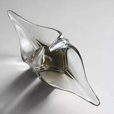 Buy Vintage Cofrac Art Verrier French Crystal Art Glass Centrepiece 11  Splash Bowl • 49£