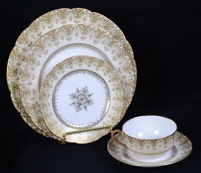 Buy Vintage Charles AHRENFELDT Limoges #AHR92 Fine China: 5PC PLACESETTING  • 52.40£