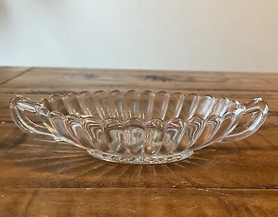Buy Vintage Pressed Glass Relish Olive Pickle Dish Bowl Oval 6.5” Clear Mint Cond.! • 9.68£