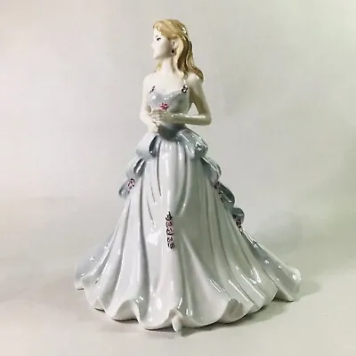 Buy RARE Vintage 2000 COALPORT Bone China Beautiful Lady Figurine SILVER WEDDING • 39£