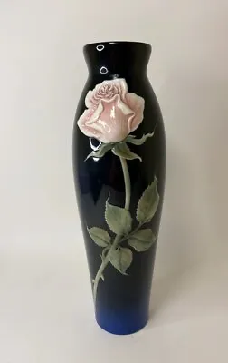 Buy Franz Collection 12 1/2  Sculptured Porcelain Rose Blue Vase Beautiful Design • 114.85£