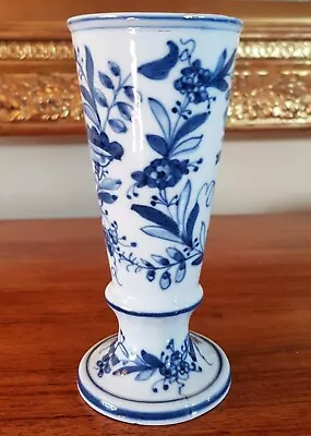 Buy Antique Continental Dutch Delft German Meissen Style 6 Inch Blue & White Vase • 18.50£