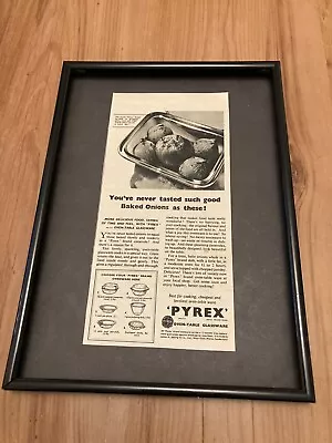 Buy PYREX GLASSWARE-1950 Framed Original Advert • 19.95£