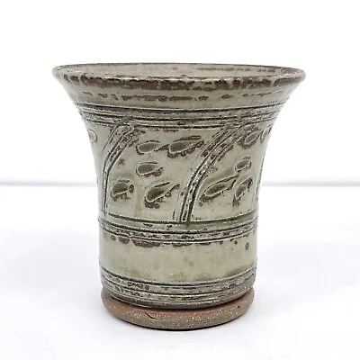Buy Vintage Studio Pottery Vase Mid Century Unmarked Stoneware :H3 • 15.99£
