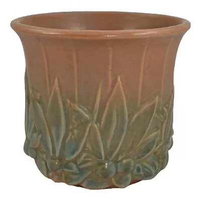 Buy McCoy 1930s Vintage Pottery Leaves Berries Brown Green Jardiniere Planter 292 • 105.65£