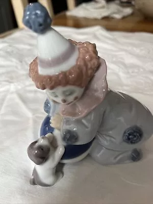 Buy Lladro Pierrot With Puppy And Ball 5278 Retired Piece, As New In Original Box • 35£
