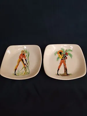 Buy 2 Beautiful Vintage Wade Small Plates In Excellent Condition  • 12.99£