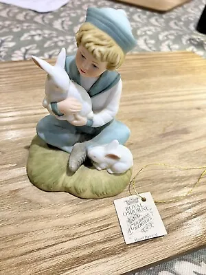Buy Royal Osborne Figurine Childhood Memories Boy With Rabbit • 10£