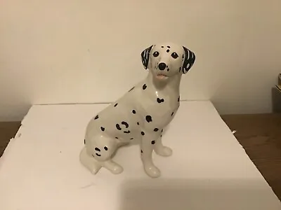 Buy Vintage Large Melba Ware Sitting Dalmatian Dog Figurine - Ex Condition • 10£