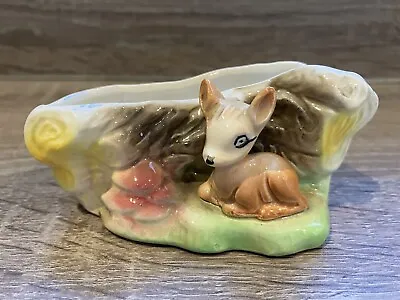 Buy Vintage Eastgate Pottery Posy Vase E46 Fawn / Deer And Woodland Fauna • 5£