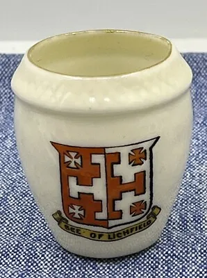 Buy Vintage Crested China-Goss-Model Penmaenmawr Urn-LICHFIELD-Collectible Ornament • 8£