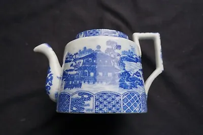 Buy Antique Miniature Chinese/japanese Transfer Ware Blue Willow Teapot - 9cm • 4.99£