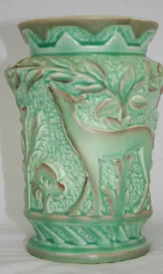 Buy Vintage Burleigh Ware Pottery Vase Green • 20£