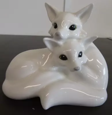 Buy Royal Osborne Bone China Artic Foxes Figurine Approx. 4  Tall • 14.99£
