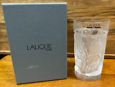 Buy Very Rare Lalique Crystal Hulottw Owl Clear Glass Tumbler Made In Paris SU871 • 160£