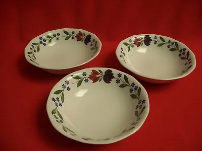 Buy 3 Adams Micratex ~ Old Colonial ~ 6 1/4 Cereal / Dessert  Bowls - No Red Lines • 25£
