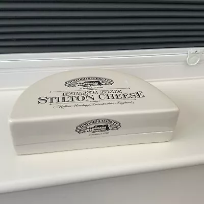 Buy Tuxford & Tebbutt English Blue Stilton Cheese Ceramic Storage Dish With Lid • 9£