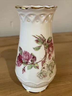 Buy Vintage Aynsley Fine Bone China Small Vase 12cm Tall • 10£