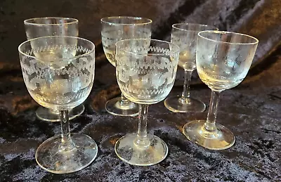 Buy Set Of 6 Victorian Wine/Sherry Glasses On Stema • 10£
