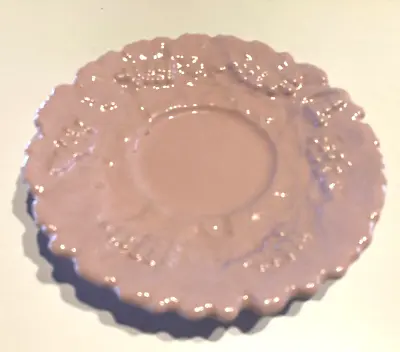 Buy P. V. Italy Pottery Pink Grape Vine  Saucer - Vintage • 6.63£
