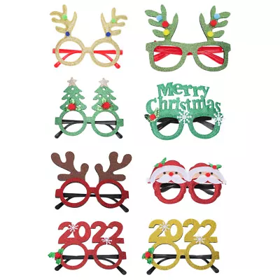 Buy  8 Pcs Plastic Christmas Glasses Merry Party Sunglasses Nativity Decor • 12.19£