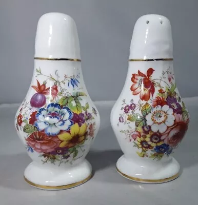 Buy  Hammersley  China  Howard Sprays  Flowers  Shakers Salt & Pepper Pots Cruet Set • 14£