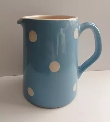 Buy Medium Sized Blue And White Jug With Spots Vintage Preowned Very Good Condition • 1.99£
